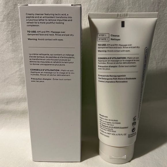 🫧NIB🫧 MURAD Resurgence Renewing Cleansing Cream 6.75 fl oz - Picture 4 of 10